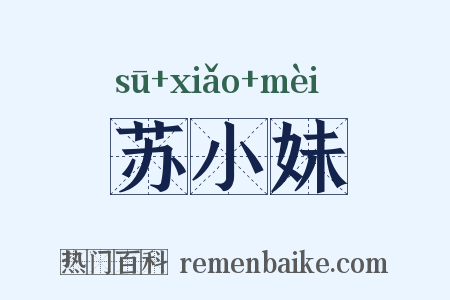 苏小妹是什么意思的图片